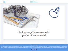 Tablet Screenshot of cunicultura.info